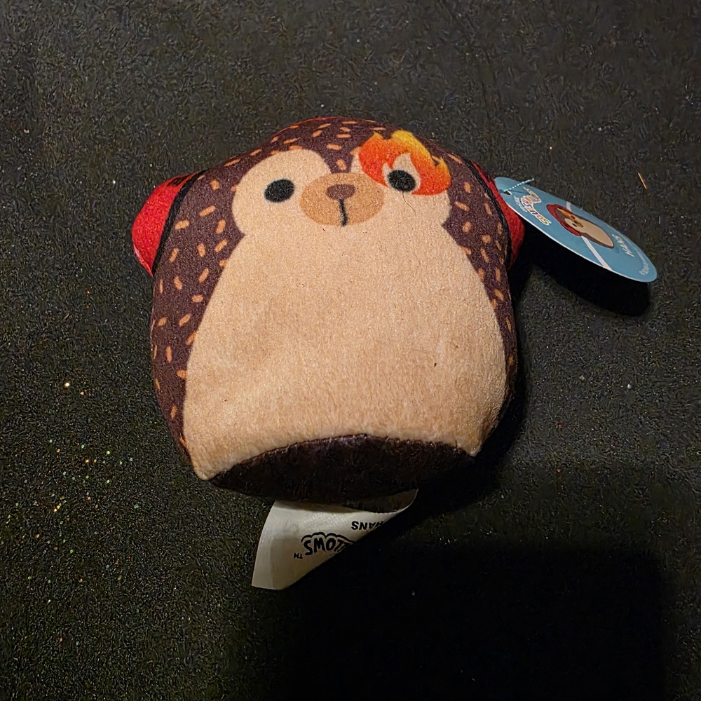 Cute Brown and Red Plush Toy